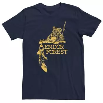 Мужская футболка с рисунком «Звездные войны» Endor Forest Licensed Character