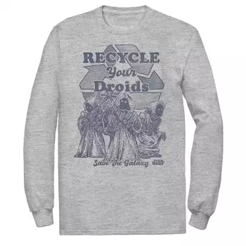 Мужская футболка с рисунком «Звездные войны Jawas» «Recycle Your Droids» Licensed Character