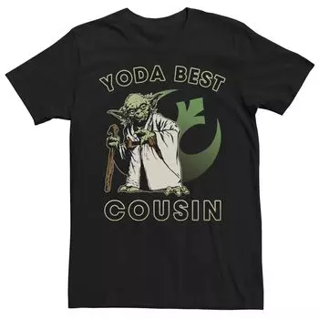 Мужская футболка с рисунком «Звездные войны Йода» Best Cousin Licensed Character