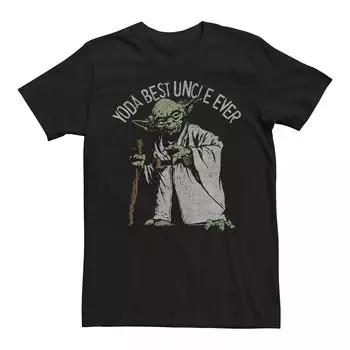 Мужская футболка с рисунком «Звездные войны Йода» Best Uncle Ever Licensed Character
