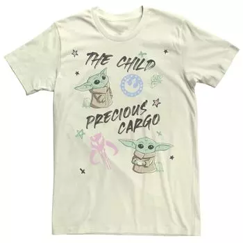 Мужская футболка с рисунком «Звездные войны: Мандалорец» The Child Precious Cargo Licensed Character