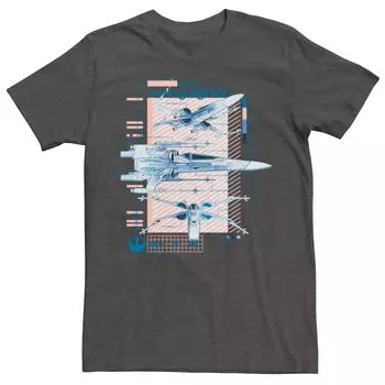 Мужская футболка с рисунком «Звездные войны: Скайуокер. Восход X-Wing» Licensed Character