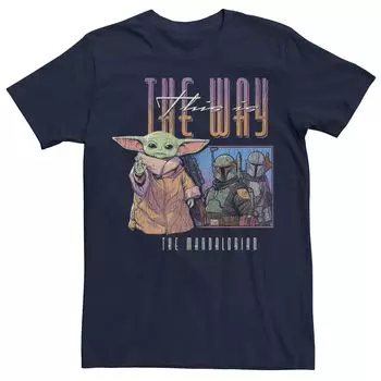 Мужская футболка с рисунком «Звездные войны» The Mandalorian Grogu This Is The Way Licensed Character