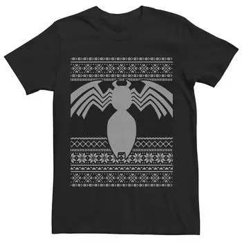 Мужская футболка с рождественским дизайном и символом Marvel Venom Arachnid Licensed Character