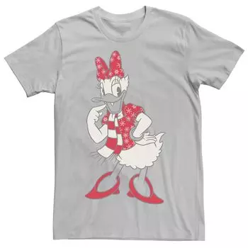 Мужская футболка с рождественским контуром Disney Daisy Duck Licensed Character