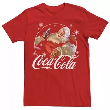 Мужская футболка с рождественским логотипом Coca Cola Santa в стиле ретро Licensed Character
