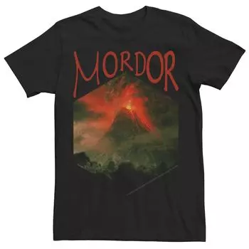 Мужская футболка с шестигранной головкой «Властелин колец» Mordor Mount Doom Licensed Character