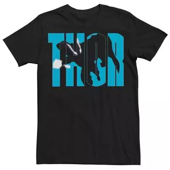 Мужская футболка с силуэтом букв Marvel Thor Licensed Character