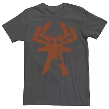 Мужская футболка с силуэтом Cartoon Network Samurai Jack Faces Aku Licensed Character
