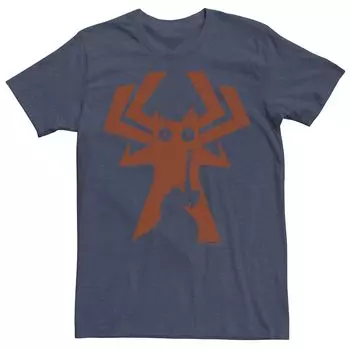 Мужская футболка с силуэтом Cartoon Network Samurai Jack Faces Aku Licensed Character