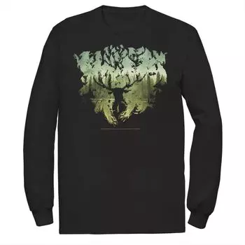 Мужская футболка с силуэтом «Гарри Поттер Патронус Дементор» Harry Potter