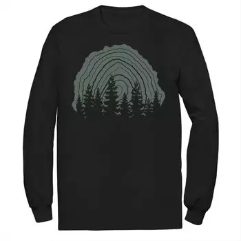 Мужская футболка с силуэтом пня и линии дерева Licensed Character