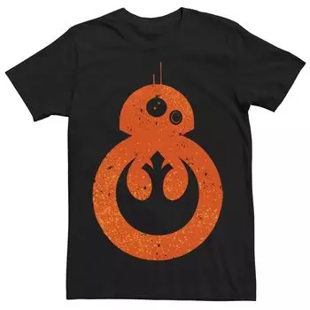 Мужская футболка с символом повстанцев Star Wars BB-8 Licensed Character