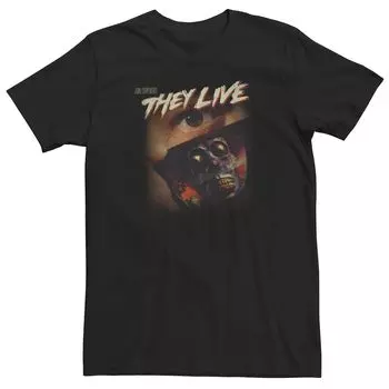 Мужская футболка с солнцезащитными очками They Live Skeleton Licensed Character