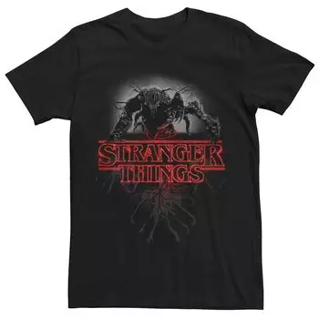 Мужская футболка с светящимся логотипом Stranger Things Demogorgon Licensed Character