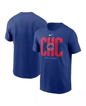 Мужская футболка с табло Royal Chicago Cubs Nike, синий