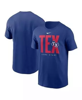 Мужская футболка с табло Royal Texas Rangers Nike, синий