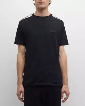 Мужская футболка с тесьмой логотипа Moschino, цвет White Multi