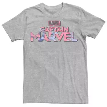 Мужская футболка с текстовым логотипом Marvel Captain Marvel Tie Dye Licensed Character