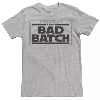 Мужская футболка с текстовым логотипом в стиле ретро Star Wars The Bad Batch Licensed Character