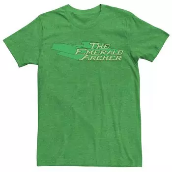 Мужская футболка с текстовым плакатом DC Comics The Emerald Archer Licensed Character
