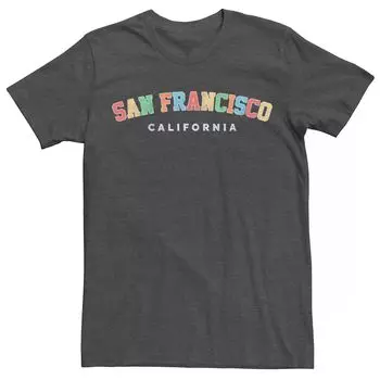 Мужская футболка с типографским рисунком San Francisco California Collegiate Licensed Character