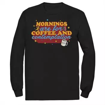 Мужская футболка с типографским рисунком Stranger Things Coffee & Contemplation Licensed Character