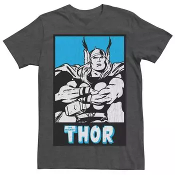 Мужская футболка с Тором в стиле ретро из комиксов Marvel Licensed Character