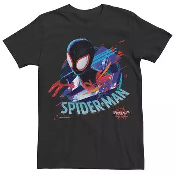 Мужская футболка с треснутым пауком и изображением Человека-паука Spider-Verse Licensed Character