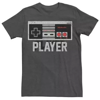 Мужская футболка с треснувшим логотипом для контроллера плеера Nintendo NES Licensed Character
