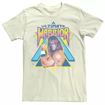 Мужская футболка с треугольным логотипом WWE Ultimate Warrior Licensed Character, цвет Natural