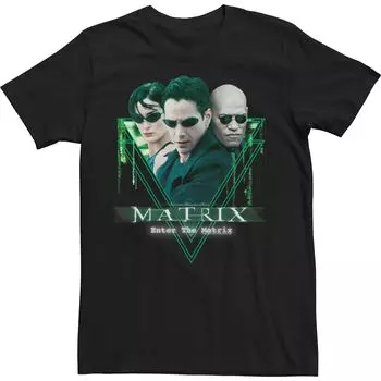 Мужская футболка с треугольными чашками The Matrix Group Shot Licensed Character