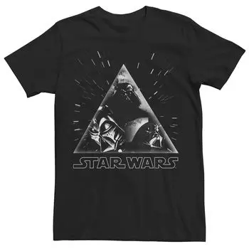 Мужская футболка с треугольными чашками в винтажном стиле Darth Vader Star Wars