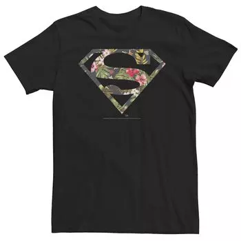 Мужская футболка с тропическим логотипом DC Comics Superman Licensed Character