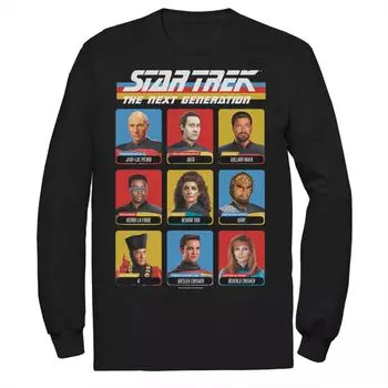 Мужская футболка с участием актеров Star Trek Next Generation 9 Licensed Character
