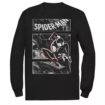 Мужская футболка с уличными вставками Marvel Spider-Verse Licensed Character, черный