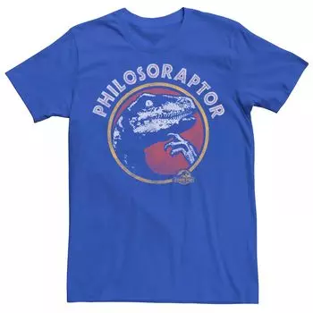 Мужская футболка с юмором «Парк Юрского периода Philosoraptor Pose» Licensed Character