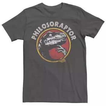 Мужская футболка с юмором «Парк Юрского периода Philosoraptor Pose» Licensed Character