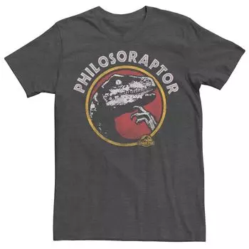 Мужская футболка с юмором «Парк Юрского периода Philosoraptor Pose» Licensed Character