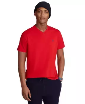 Мужская футболка с V-образным вырезом Classic-Fit Polo Ralph Lauren, красный