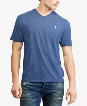 Мужская футболка с V-образным вырезом Classic-Fit Polo Ralph Lauren, синий