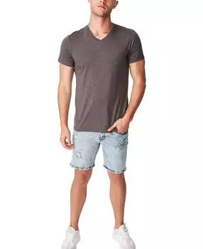 Мужская футболка с v-образным вырезом COTTON ON, темно-серый