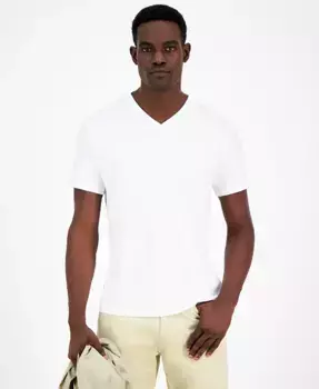 Мужская футболка с V-образным вырезом для путешествий Alfani, белый