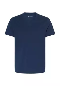 Мужская футболка с V-образным вырезом GALERIA essentials, темно-синий