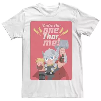 Мужская футболка с валентинкой Marvel Thor You're The One Thor Me Licensed Character