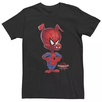 Мужская футболка с ветчиной «Человек-паук» Spider-Verse Licensed Character, черный