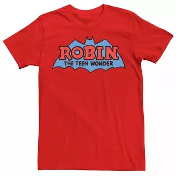 Мужская футболка с винтажным логотипом Batman Robin The Teen Wonder Licensed Character