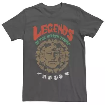 Мужская футболка с винтажным логотипом Legends Of The Hidden Temple Licensed Character