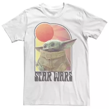 Мужская футболка с винтажным логотипом Star Wars The Mandalorian Children Licensed Character