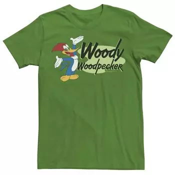 Мужская футболка с винтажным логотипом Woody Woodpecker и графическим рисунком Licensed Character